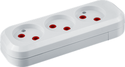 Колодка Navigator 61 585 NCA-BL01-03-X-WH 3гн б/з АБС пластик