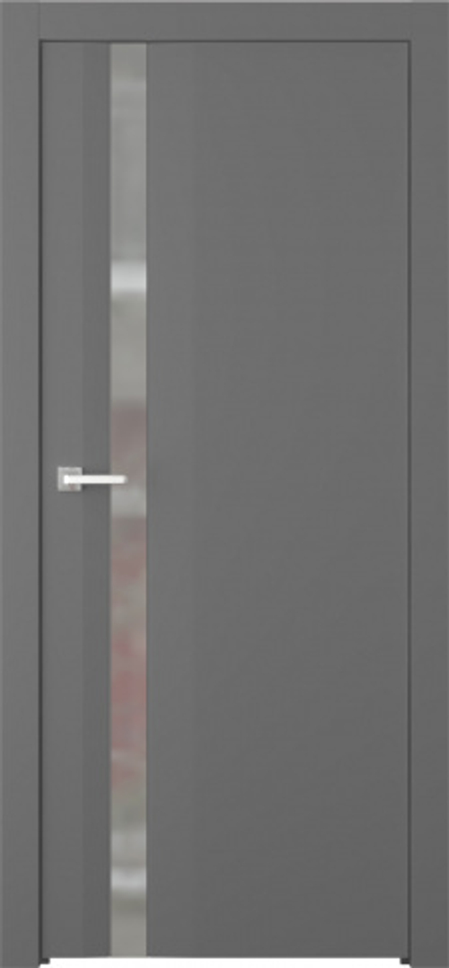 Дверь Слайд / Цвет Эмаль графит / Зеркало / Двери Belwooddoors