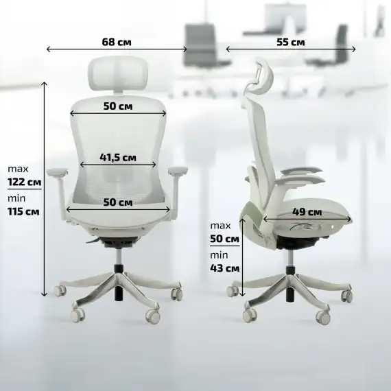 Офисное кресло SPARX FT-3 Enigma Plus White / Grey