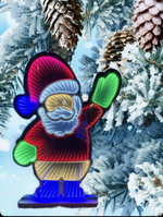 3D Светодиодная фигура новогодняя уличная, Дед Мороз , 43*30 см