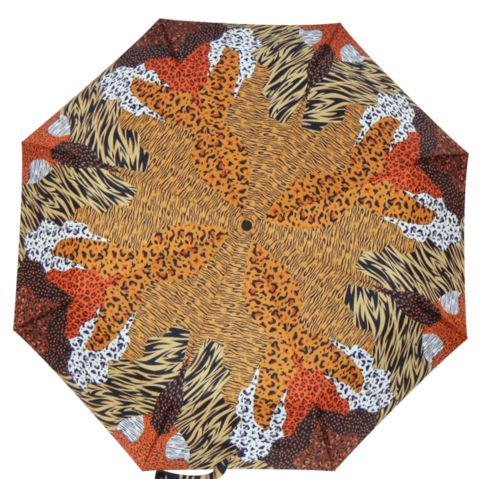 Женский зонтик леопард тигр