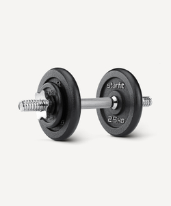 Гантель разборная чугунная в коробке DB-715, 7 кг