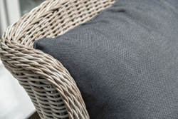 "Неаполь" обеденная группа плетеная из искусственного ротанга, цвет соломенный