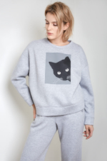 22436 Джемпер женский (серый меланж)