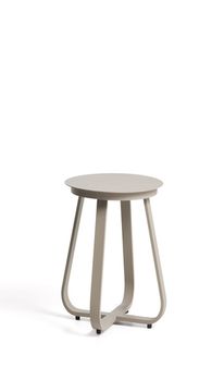 Уличный столик Tamaris из алюминия цвета таупе Ø48 см