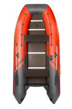 YACHTMAN-360 СК (Яхтман) красный-серый (лодка ПВХ под мотор с усилением)