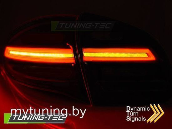 Задние фонари LED BAR SMOKE SEQ для Porsche Cayenne 958