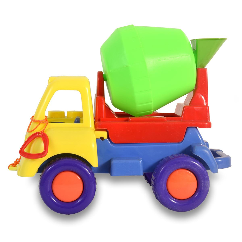 Пластмассовая игрушечная машина "Бетономешалка" (36*22*28 см), сетка