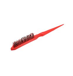 Щетка для начеса Harizma с пластиковой щетиной, красная (h10642-15)
