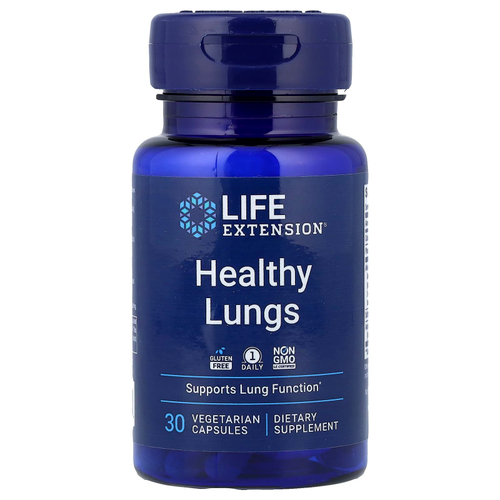 Life Extension, Healthy Lungs, 30 вегетарианских капсул