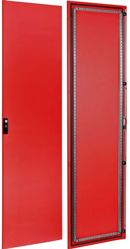 Дверь металлическая 2000х600мм RAL3020 красная FORMAT IEK