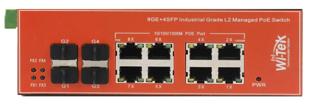 Коммутатор управляемый Wi-Tek WI-PMS312GF-I v2