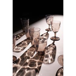 Набор стаканов из акрила Hollow, 450 мл, серо-коричневый, 4 шт.