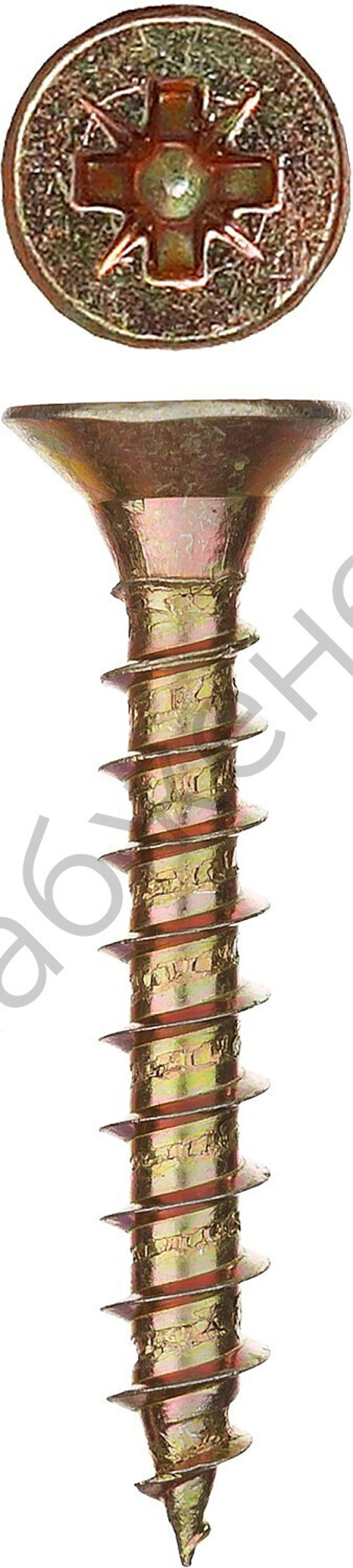 ЗУБР СУ-Ж 40 х 6.0 мм, желтый цинк, универсальный саморез, 16 шт (300396-60-040)