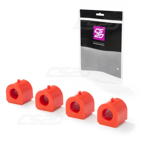 Втулка стабилизатора ВАЗ 2101-2107 4шт полиуретан красный Drive CS20