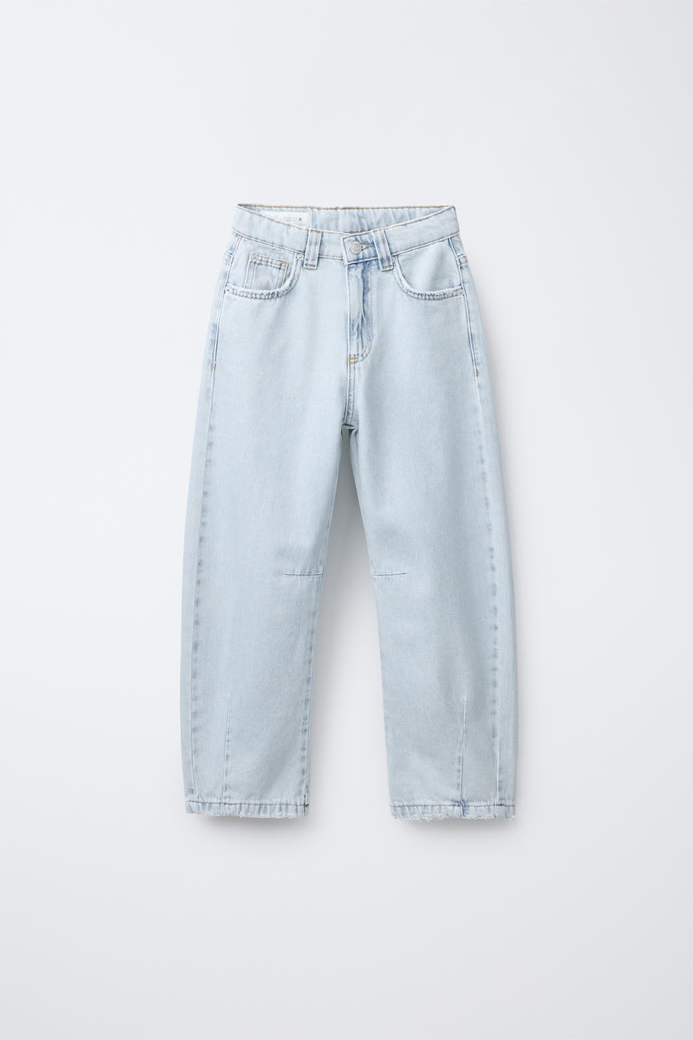 ZARA ДЖИНСЫ RELAXED BALLOON, СИНИЙ