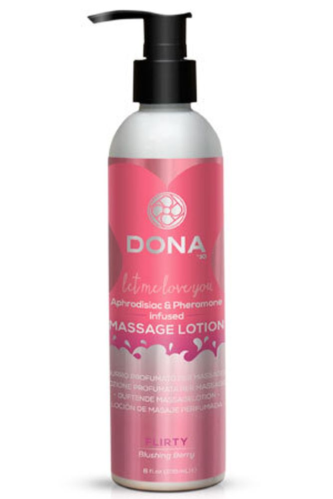 Увлажняющий лосьон для массажа Dona Flirty Aroma: Blushing Berry, 235 мл