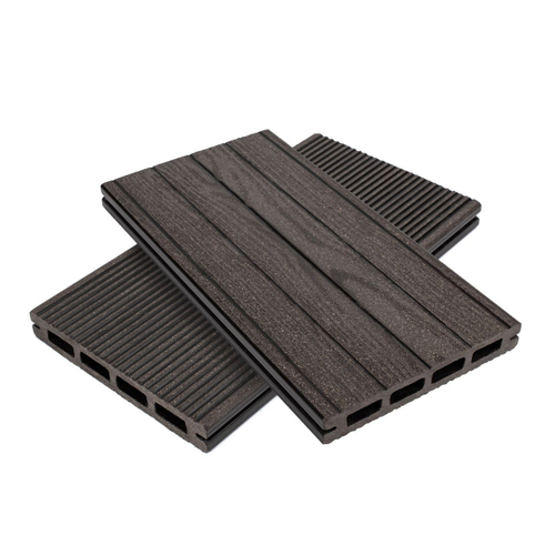 Террасная доска NanoWood "Lite" Дерево-Вельвет(Антрацит) (140х20х6000мм)