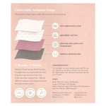 Rael, Многоразовое нижнее белье, бикини, очень большое, черное, 1 шт.