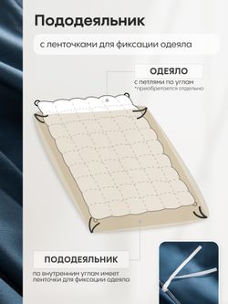 Комплект постельного белья Однотонный Сатин Элитный «Морская гладь»