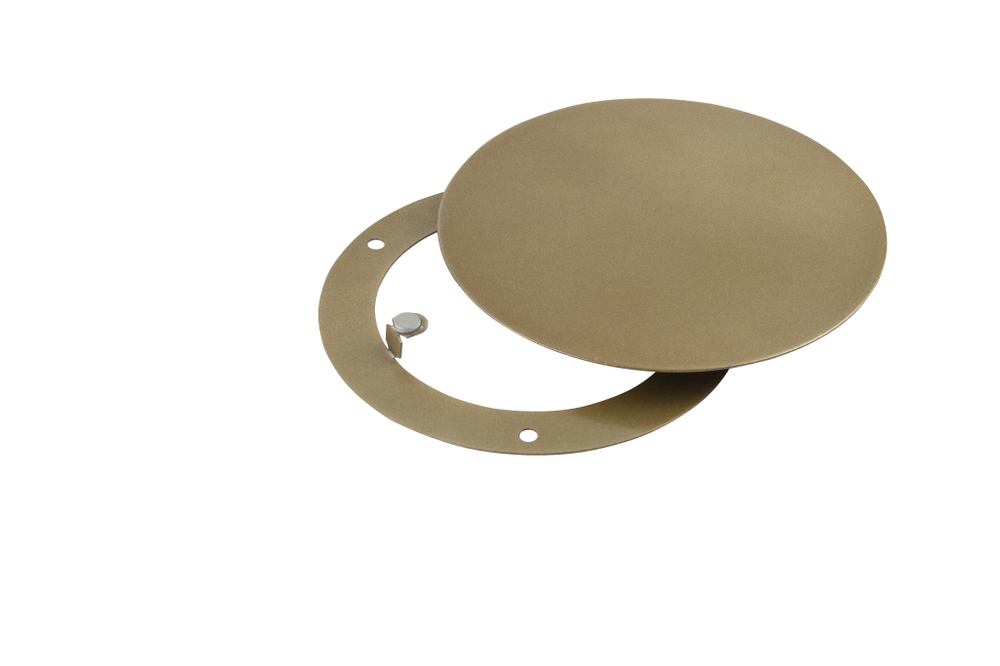 Решетка стальная на магнитах круглая РДК-120 золото металлик