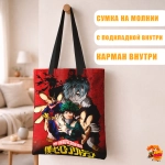 Сумка шоппер с принтом Моя геройская академия