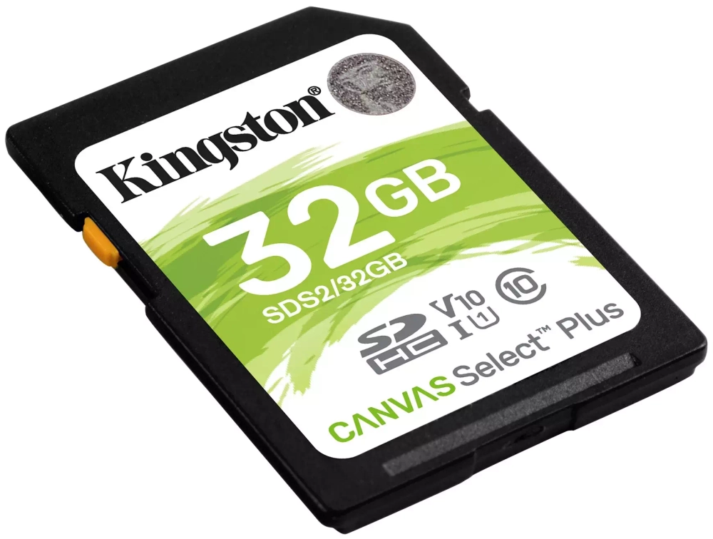 Карта памяти Kingston SDHC Canvas Select Plus Class 10 UHS-I U1 (100/10MB/s) 32GB