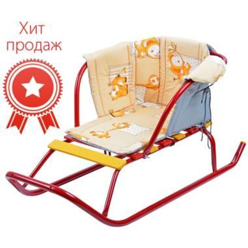 Сиденье д/санок мягкое с подлокотником*15 СС2