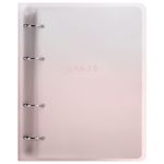 Тетрадь на кольцах А5 175х220 мм, 120 л., пластик, с разделителями, BRAUBERG, Красный, 404630