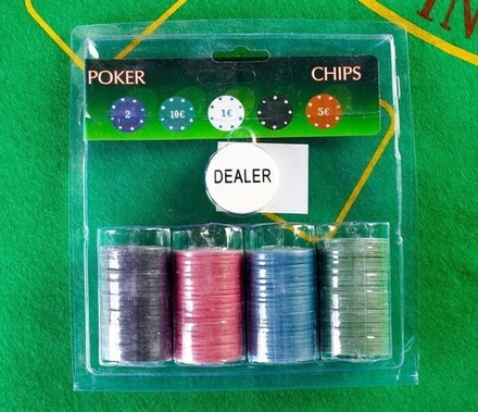Набор фишек для покера (100 штук с номиналом)