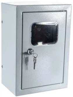 Щит металлический учетно-распределительный ЩРУ 1Н-6М под меркурий 290х190х110