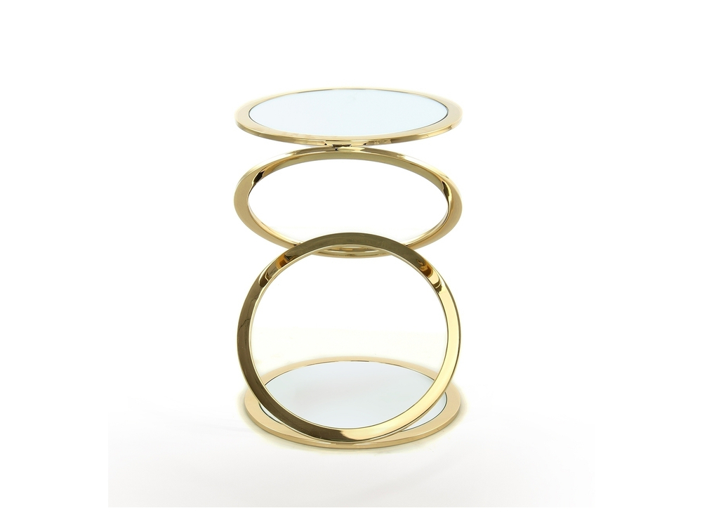 Столик приставной Aros Ø45 золотой