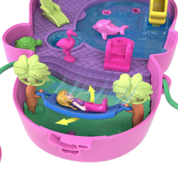 Polly Pocket - Обезьянка Компактная сумка Расширяемый игровой набор HWP04 / артикул   GKJ63 HWP04  / GTIN 194735218004