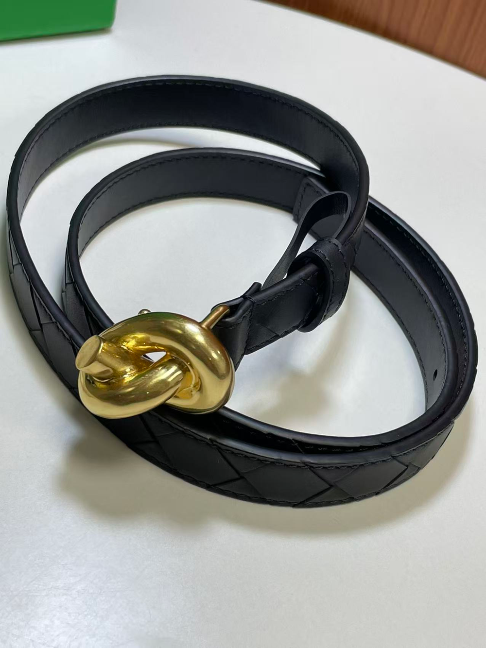 Ремень с плетением Intercciato