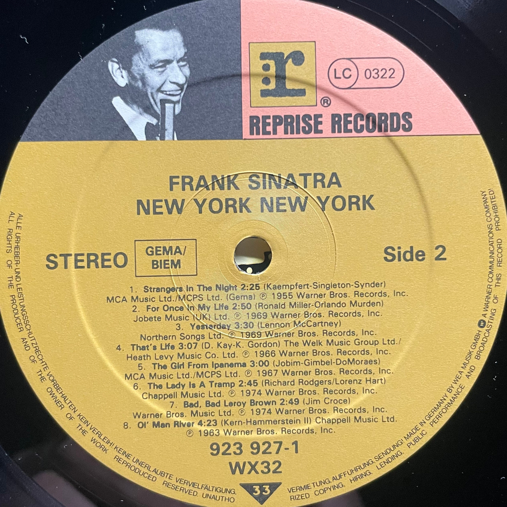 Frank Sinatra - His Greatest Hits (Германия 1983г.)