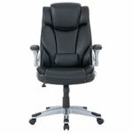 Кресло BRABIX PREMIUM "Phantom EX-553", рециклированная кожа, регулируемый подголовник, черное, 532940