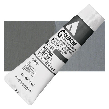 Holbein Acrylic Gouache 20 мл. 164 [А] Neutral Grey #4