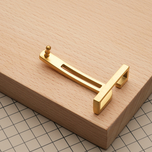 Ременная пряжка Т-образная из нержавеющей стали, цвет золото // BAG