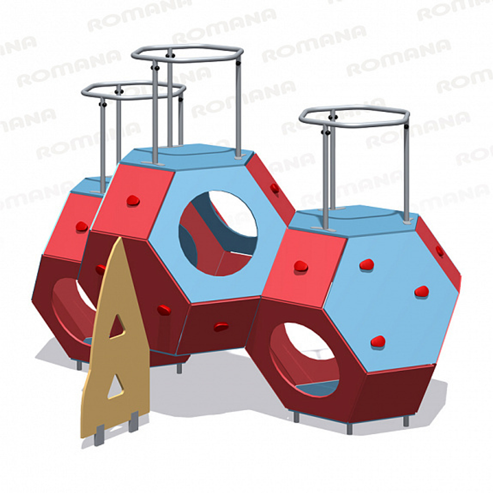 Игровой модуль для уличных спортивных площадок