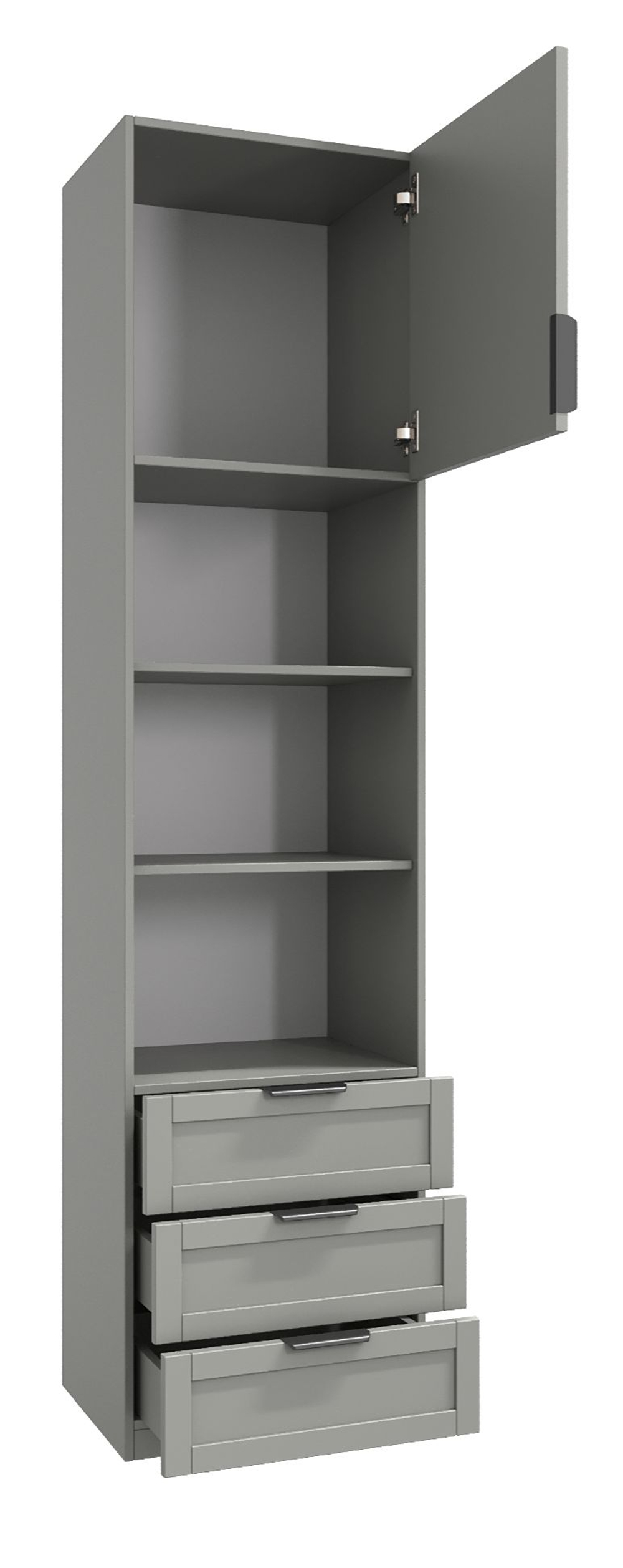 Шкаф для одежды, стеллаж Нордик, серый