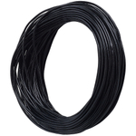 Шнур кожаный 1мм, черный (1м)