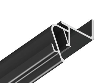 Алюминиевый профиль 2м для натяжного потолка с шириной зазора 15мм для светодиодной ленты до 10мм GP4100BK чёрный Illumination Alum Profile Ambrella