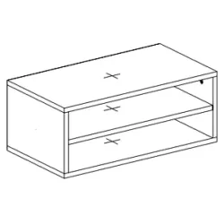 Тумба подвесная открытая "Бэлла"