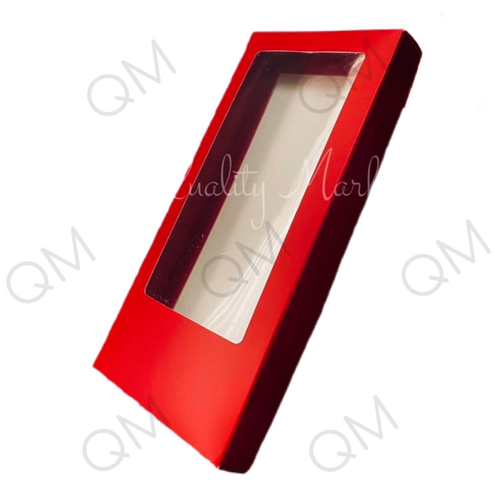 Коробка для шоколадной плитки 160*80*17 мм (красная), 50шт