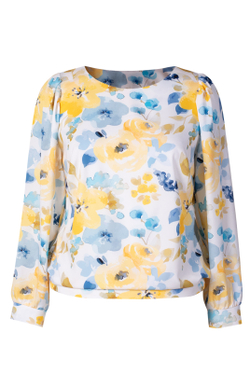 Блузка женская 4204ЛПА, Абстракция #176Абв094204ЛПА