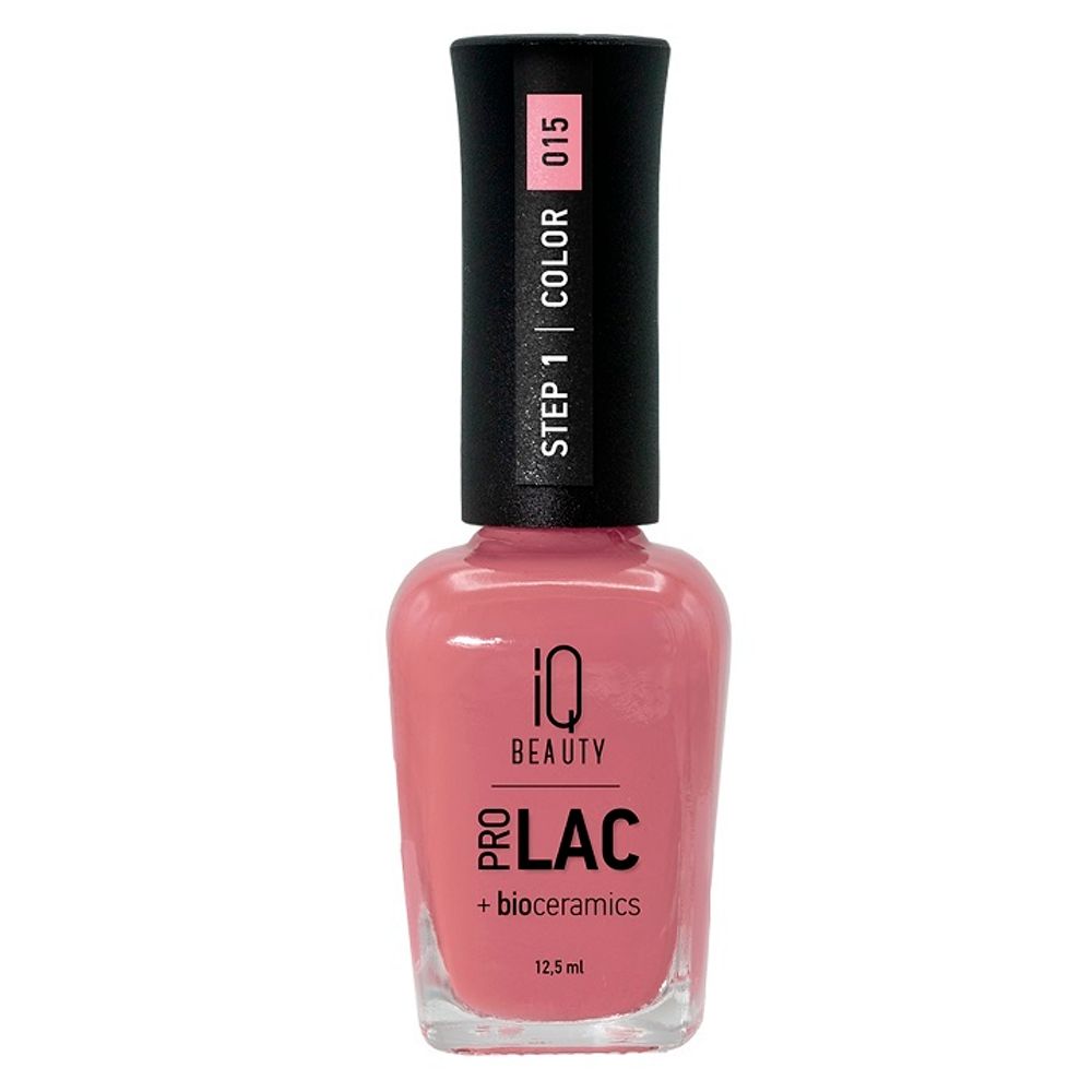 IQ Beauty Лак для ногтей укрепляющий с биокерамикой 015 , 12,5 мл