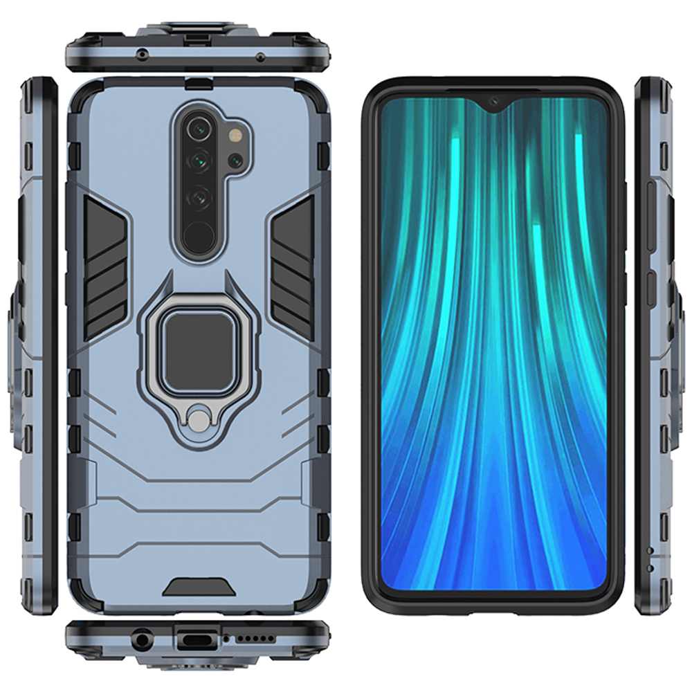 Противоударный чехол с кольцом Panther Case для Xiaomi Redmi Note 8 Pro