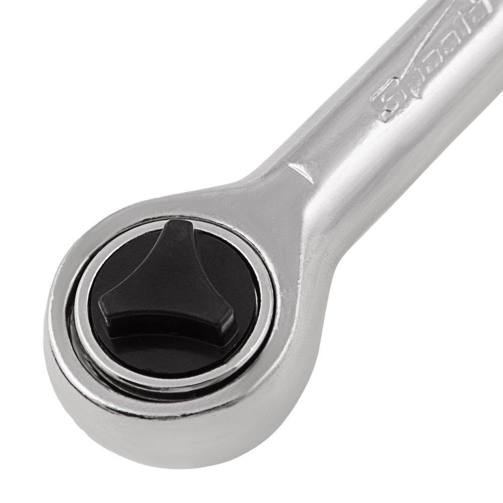 Ключ-трещотка 1/4", 45 зубьев, с переключателем, хром Sparta