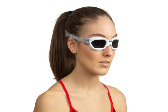 Очки для плавания Seac Aquatech тонированные стекла белый/серебристый