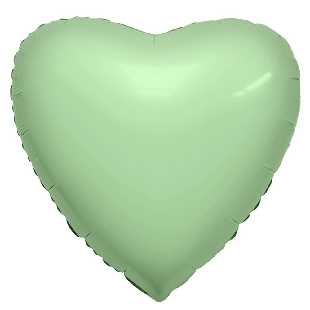 Р Сердце Олива, фольгированный шар  19"/48 см